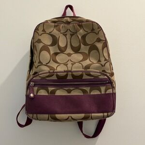 coach aloha backpack Coach | Bags | Coach Aloha Mini Backpack Hawaiian Hawaii Rare Leather  Canvas Red Brown
